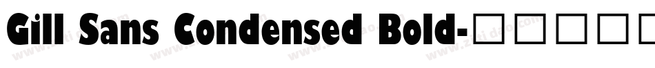 Gill Sans Condensed Bold字体转换